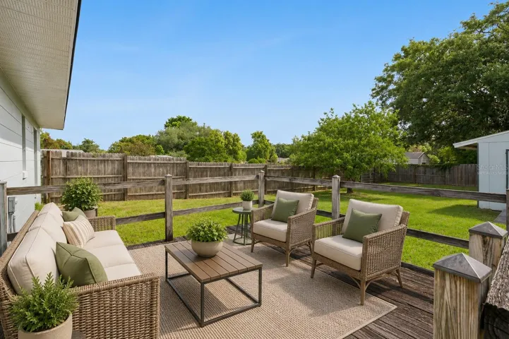 Back Deck - Virtually Staged