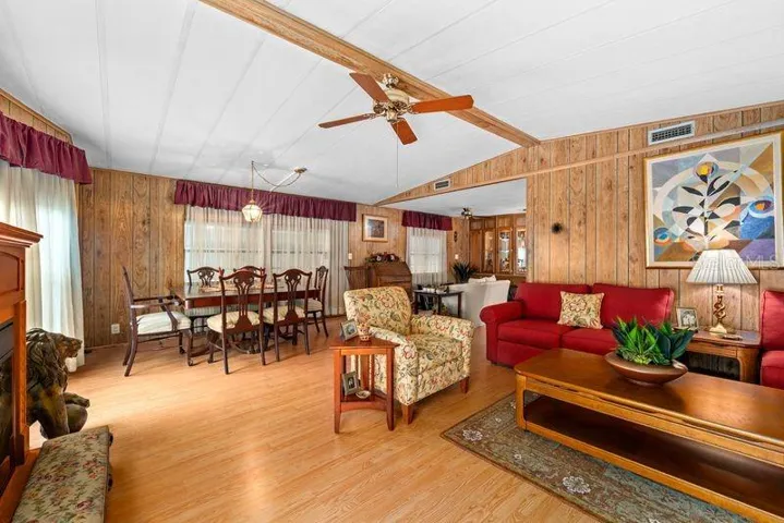 From Front Door facing Living Room. Dining Room.