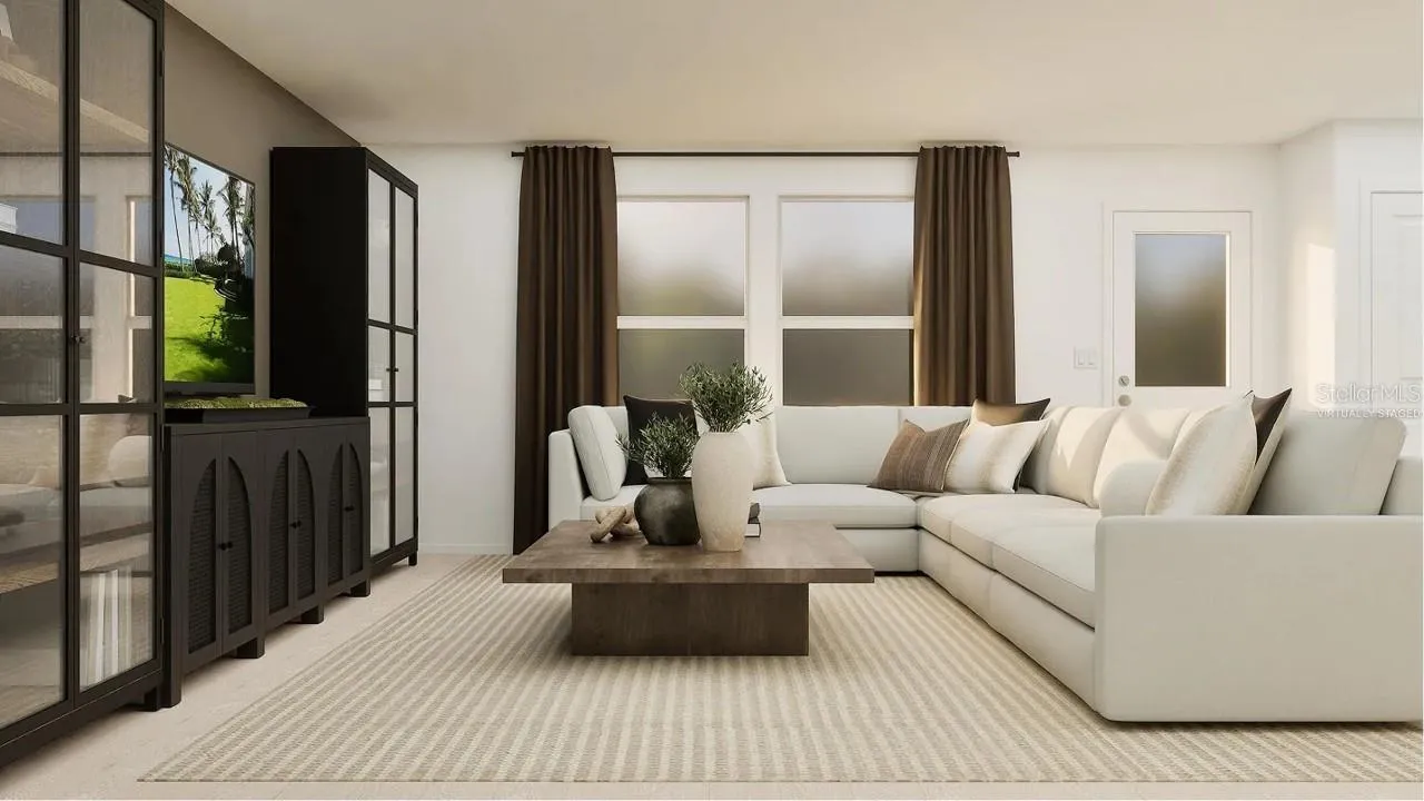 Virtually staged.