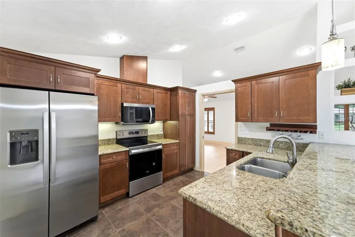 The heart of the home features generous workspace and seamless flow into the living areas.