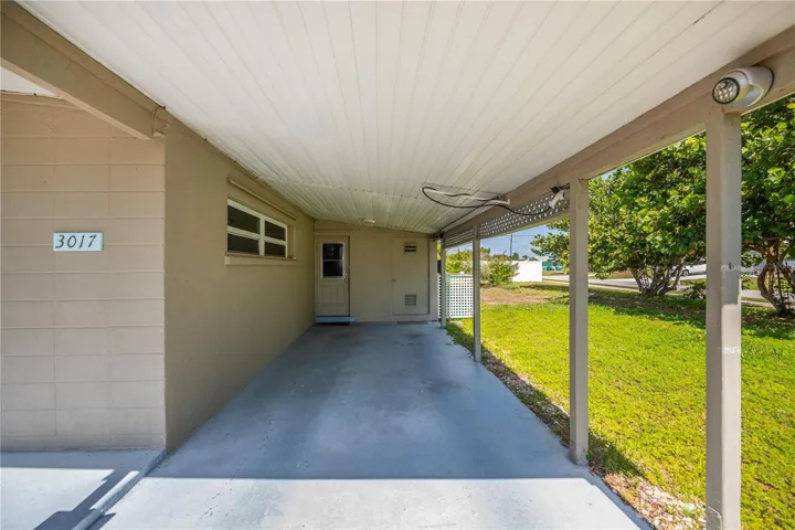 nicely-sized carport