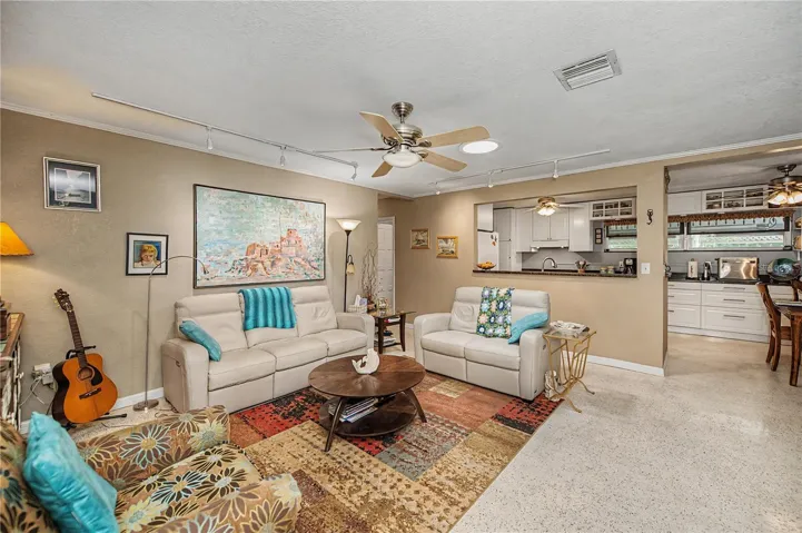 open floor plan - remodeled kitchen