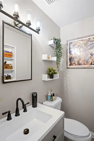 The primary bathroom.