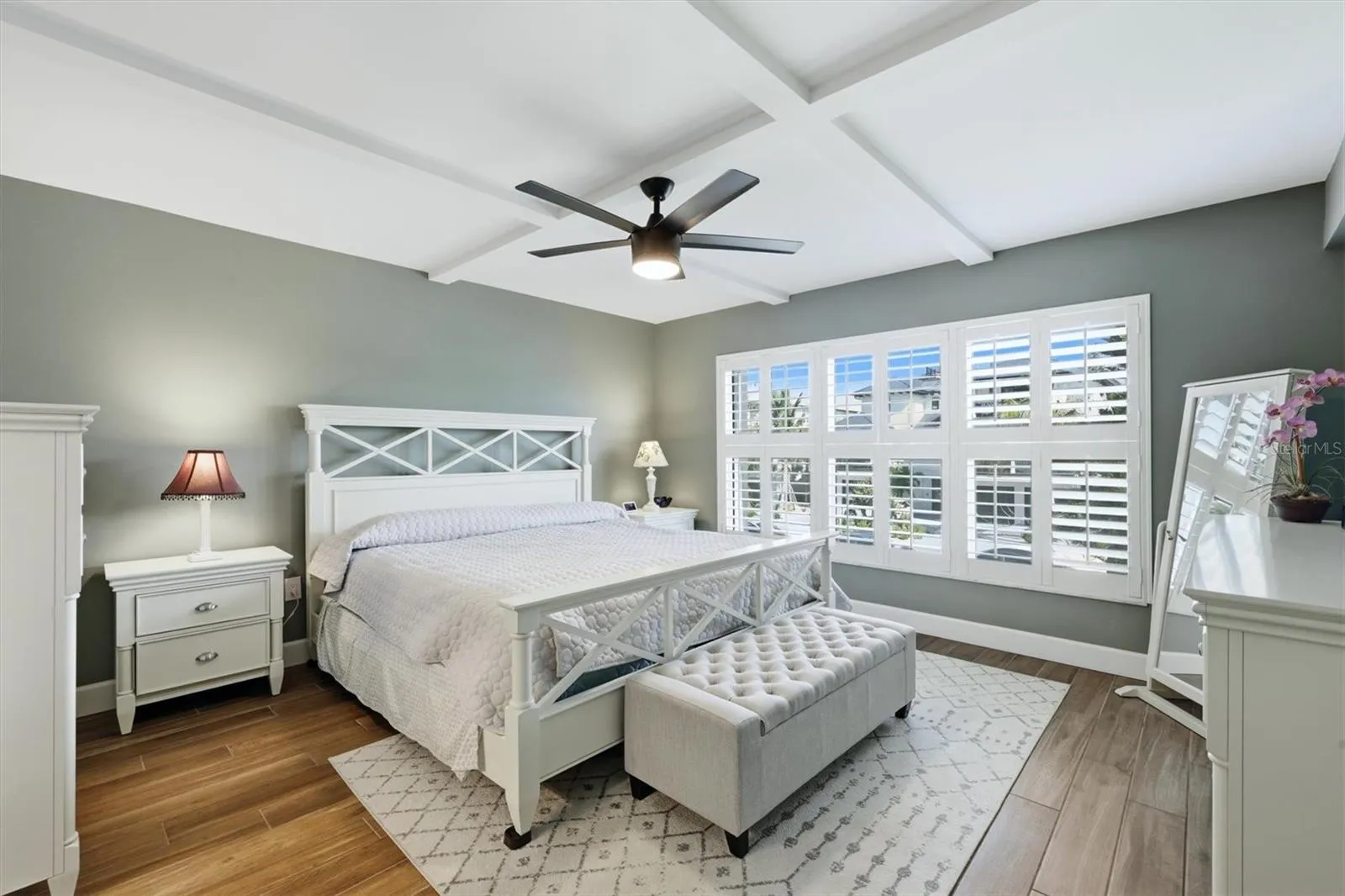Shutters in Kitchen and Bedrooms