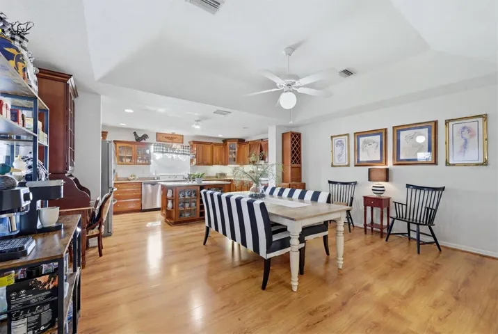 Kitchen with eating area