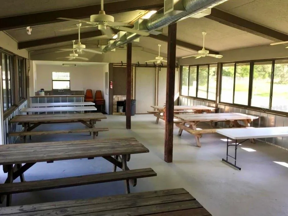 inside the building