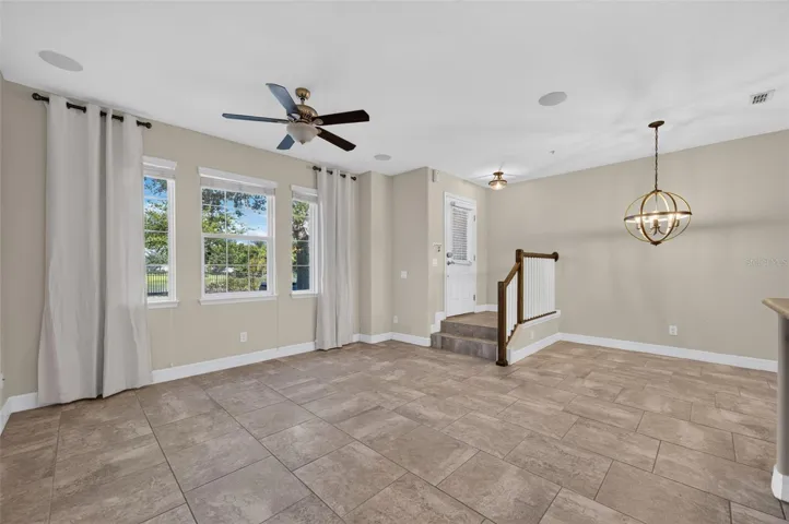 Living and dining rooms