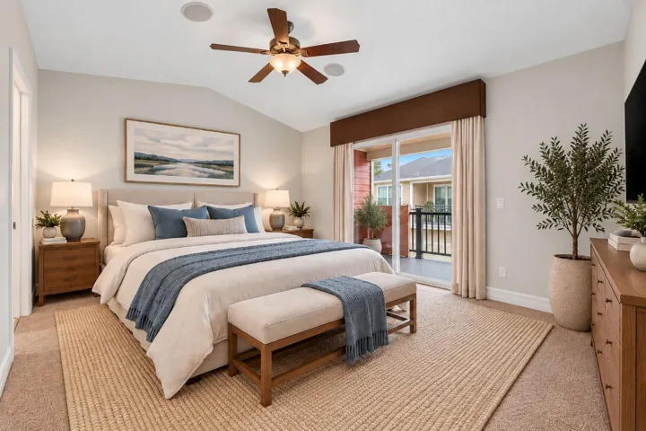 Virtually Staged Primary Suite