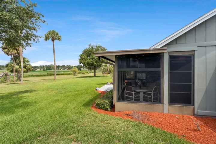 Covered lanai and view