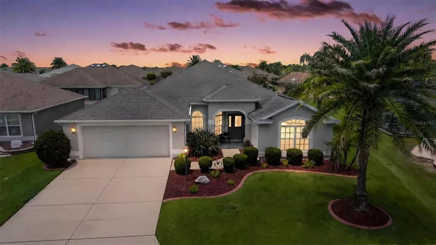 Twilight Front Elevation