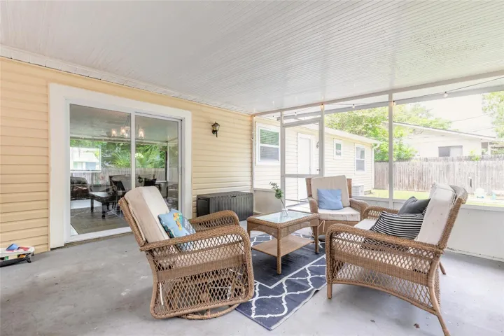 Screened-in patio