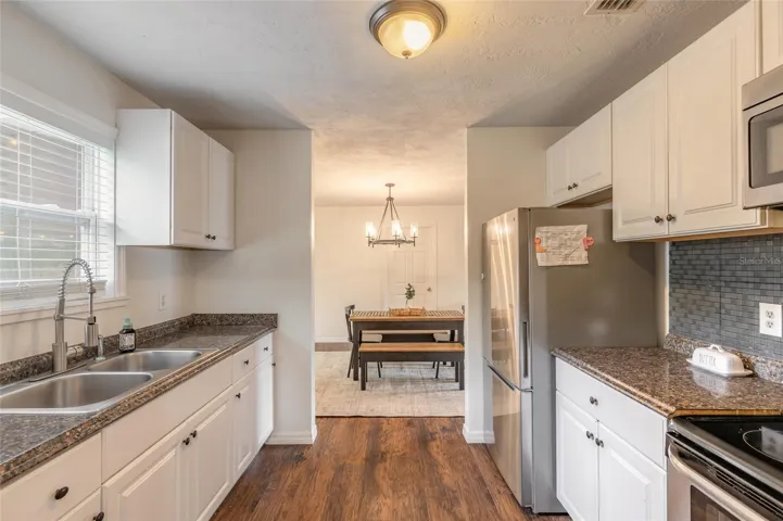 Kitchen off dining room