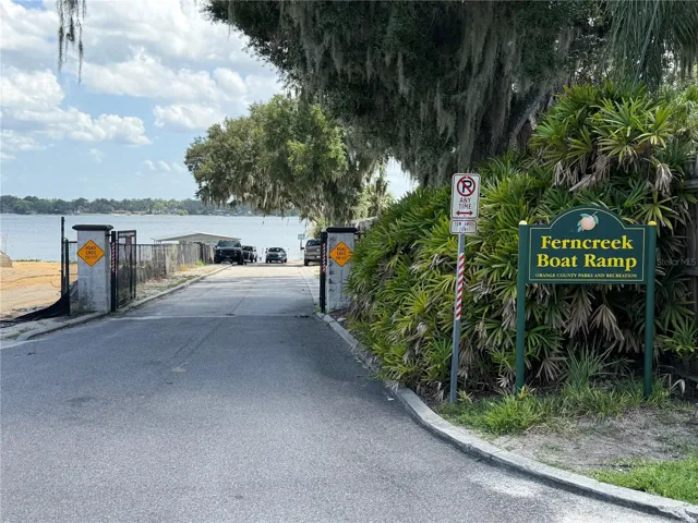 Local boat ramp