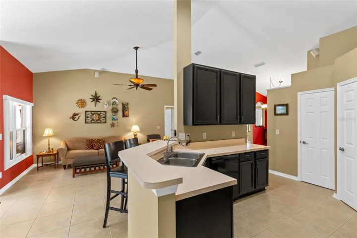 kitchen/living room
