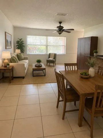 Virtually Staged Living/Dining