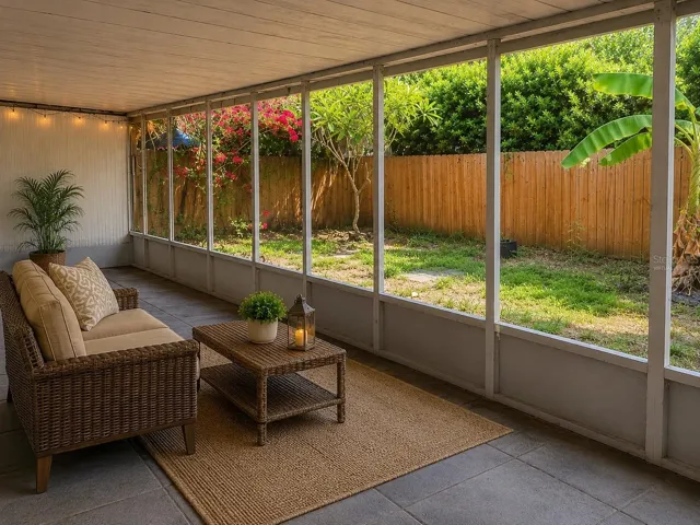 Virtually Staged Patio
