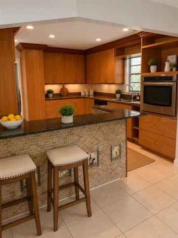 Virtually Staged Kitchen