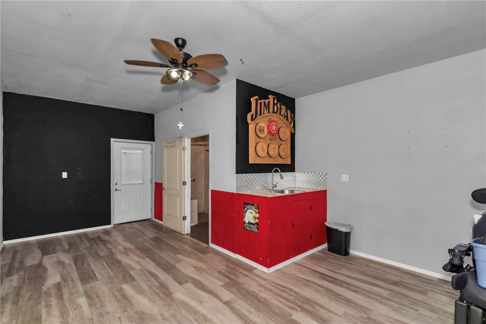 Detached building currently being used as "man cave"