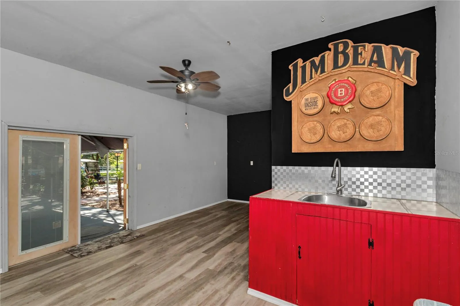 Detached building currently being used as "man cave"
