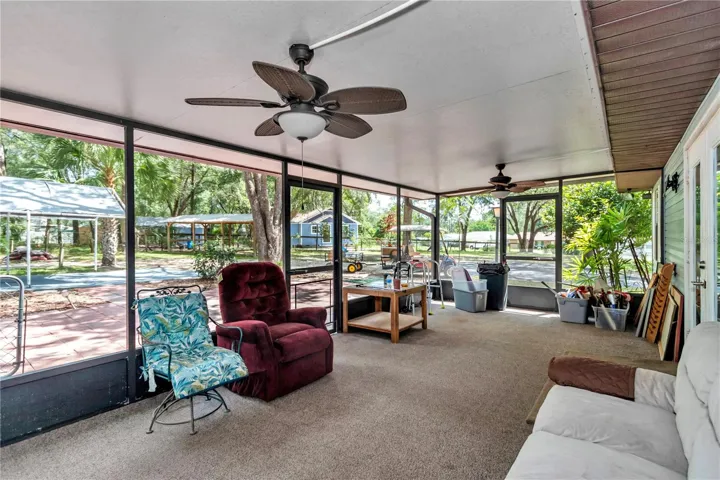 Screened lanai