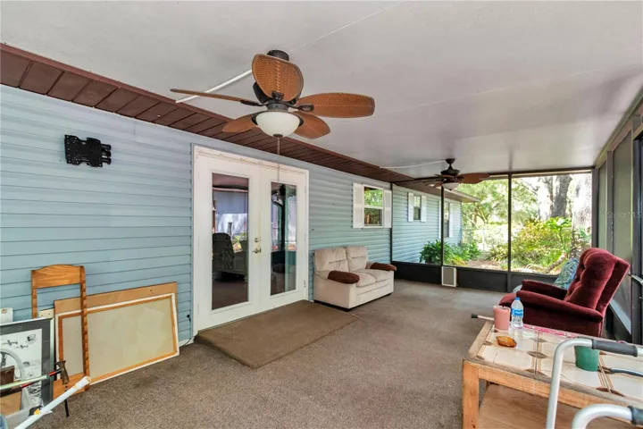 Screened lanai