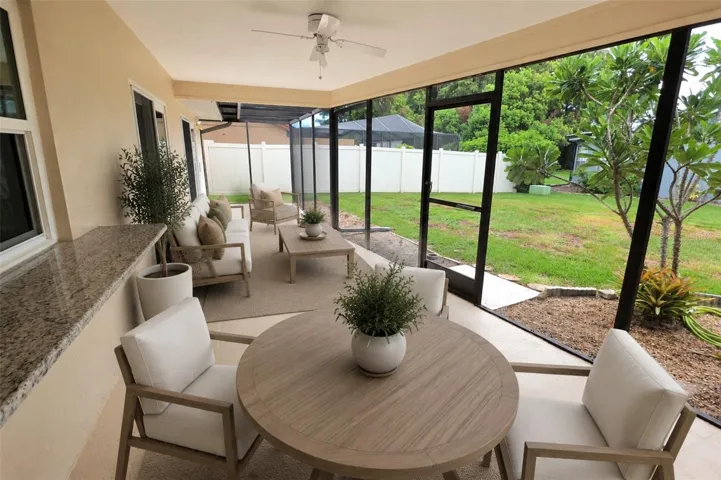 virtually staged - Screened-In Patio