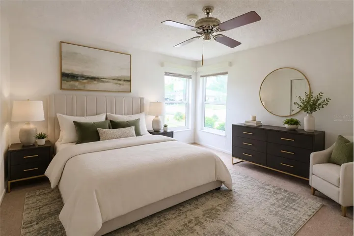 virtually staged  -Bedroom 2