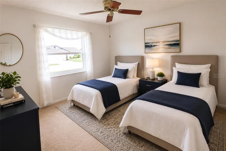 virtually staged  -Bedroom 3
