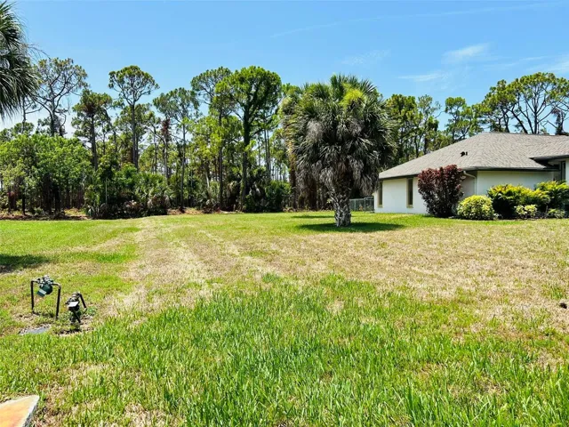 Front left side yard