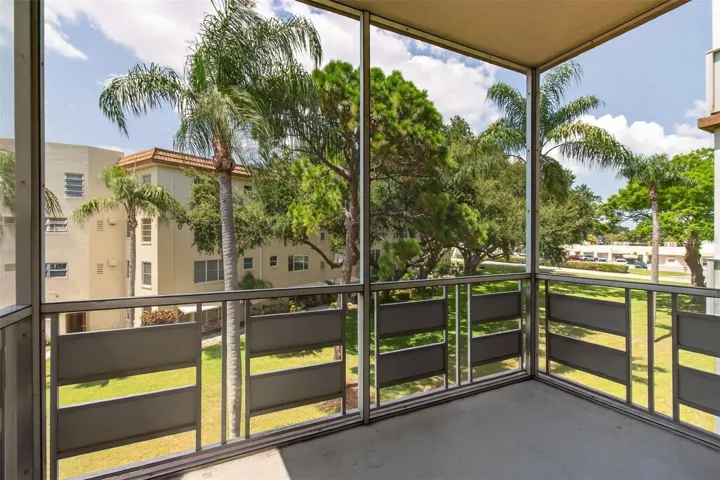 Screened in balcony.