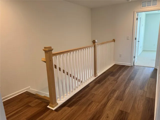 Wide stairs landing