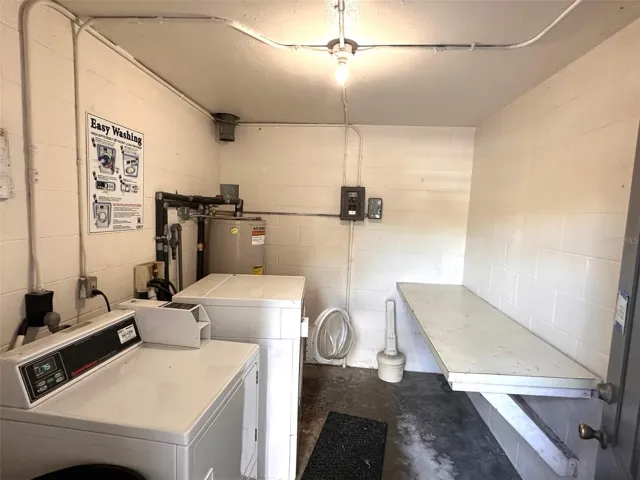 Condo complex laundry room