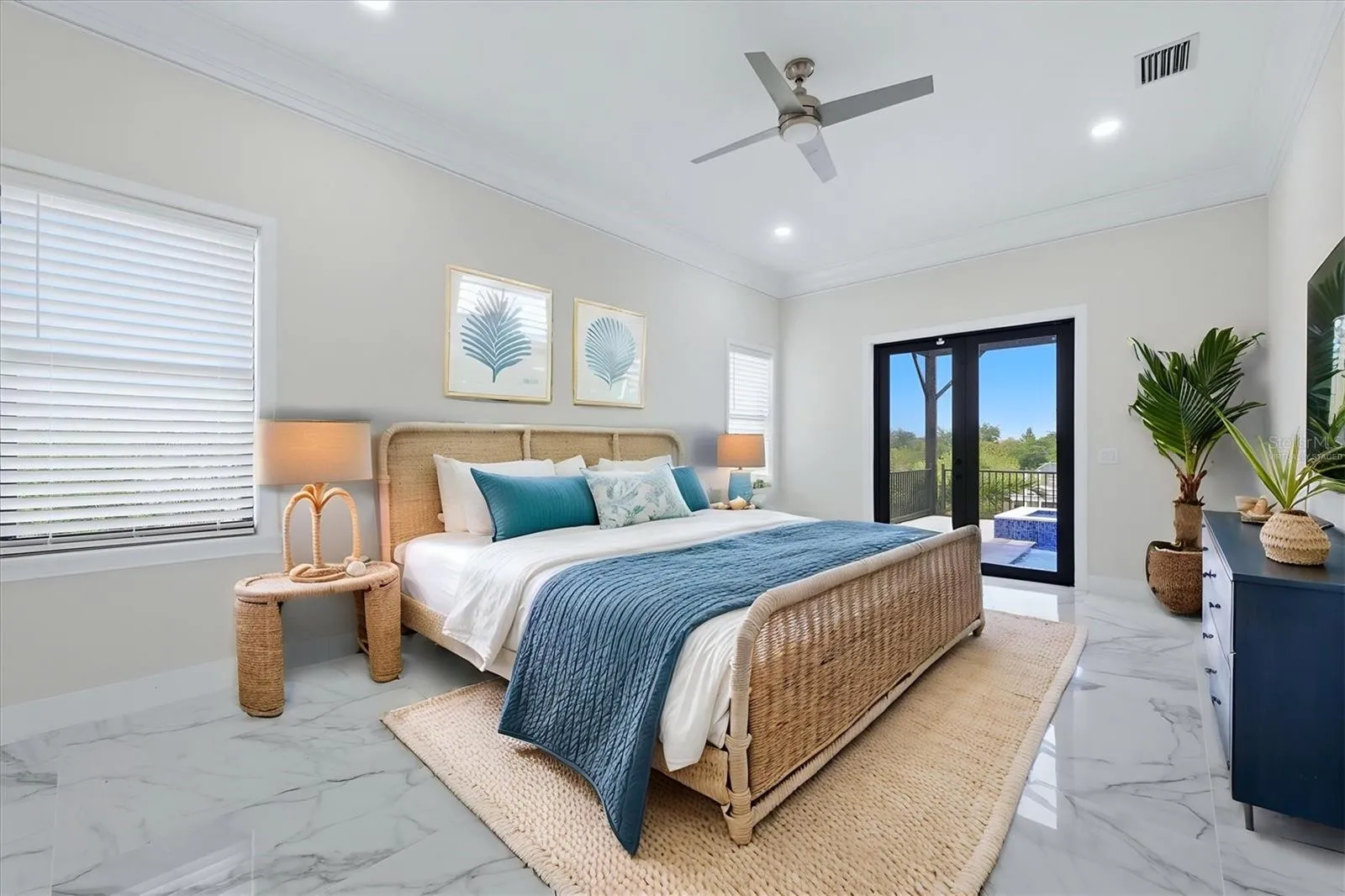 Virtually Staged Primary Bedroom