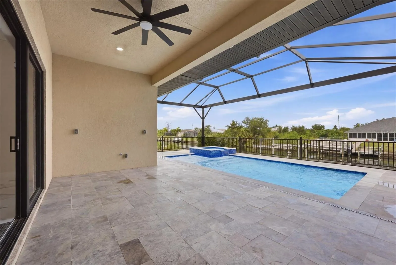 Covered Lanai with Outdoor Kitchen Rough-in