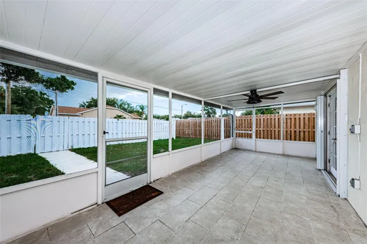 Back porch off the living room and MIL suite