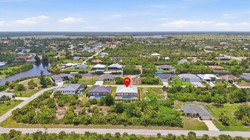 Drone shot of back of home's location