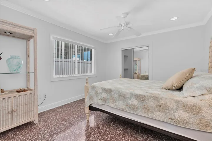 Bedroom with walk-in closet