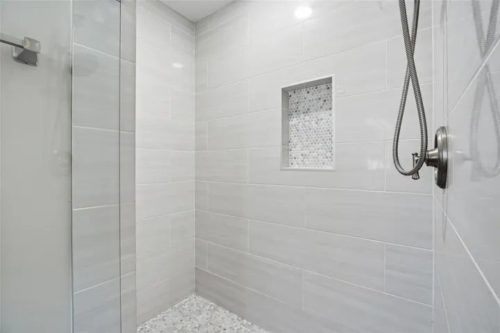 Water closet includes the primary shower stall