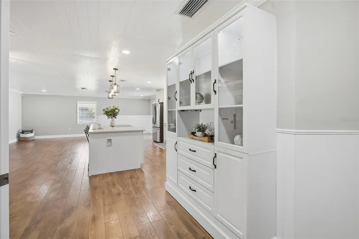 Large curio cabinet for extra storage