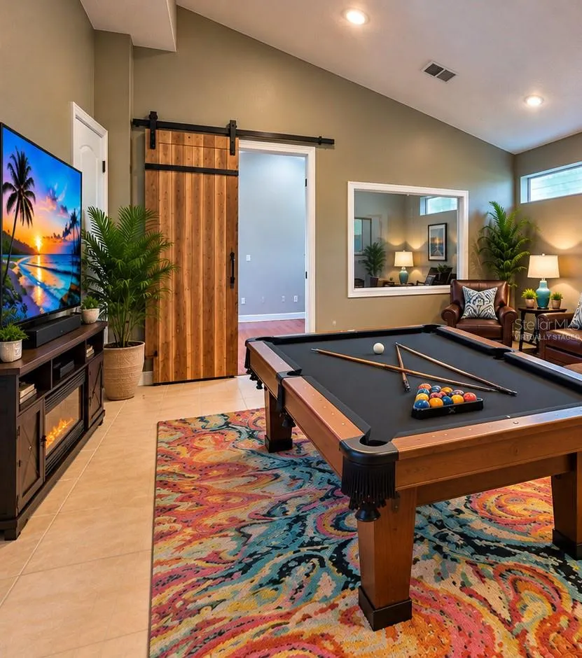 virtually staged Man Cave