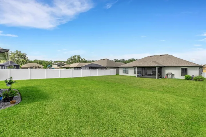 Spacious yard well maintained landscaping . . .