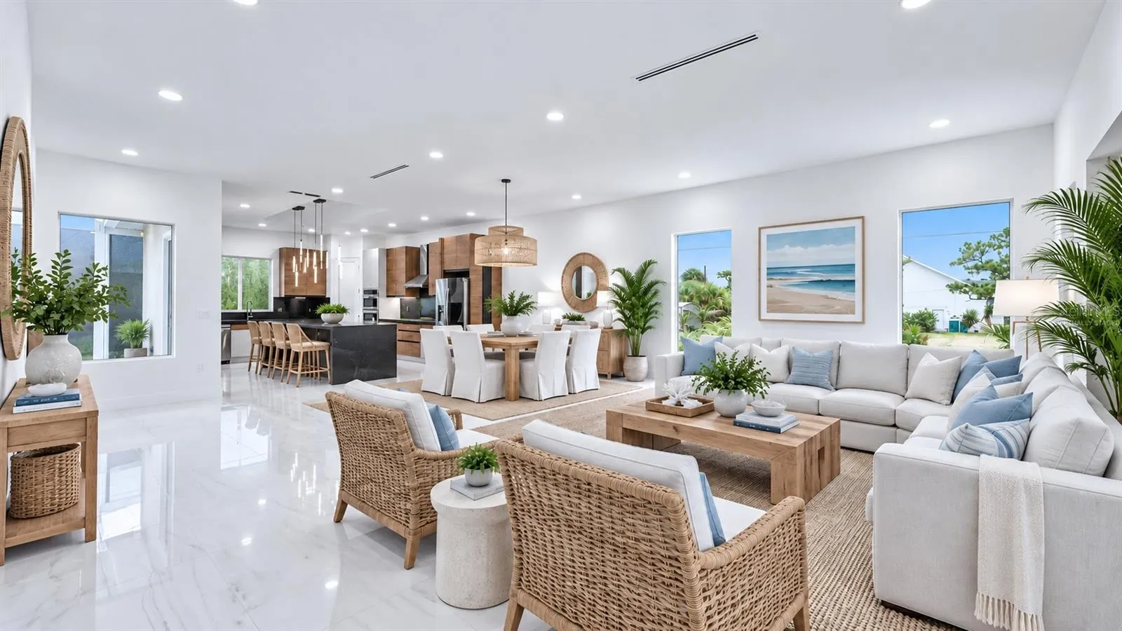 Virtually Staged Great Room