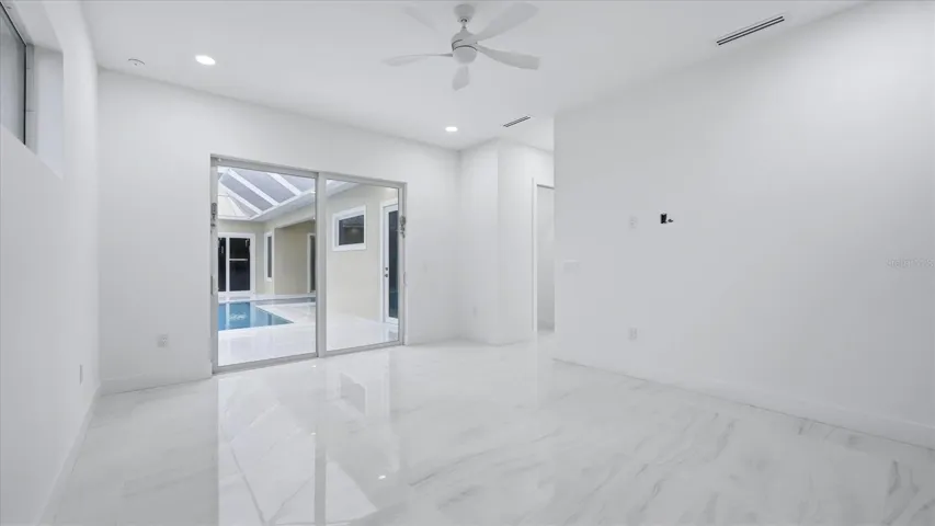 Primary bedroom to pool deck