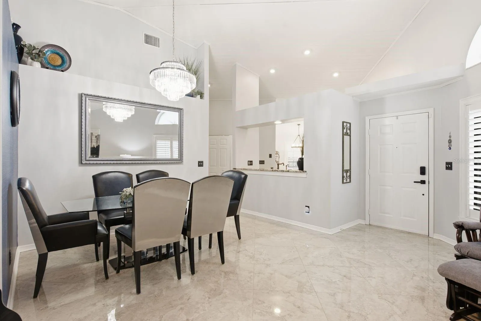 Kitchen overflow into the dining room