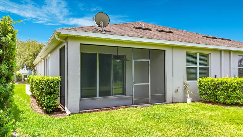 Enclosed lanai with conservation view