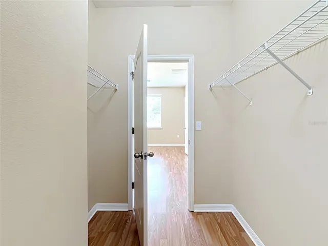 Primary bedroom's walk-in closet