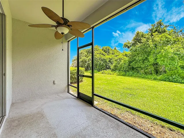 Enclosed lanai with conservation view
