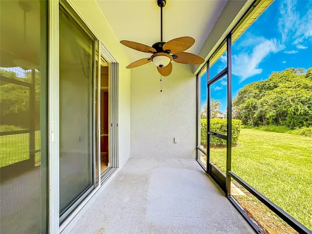 Enclosed lanai with conservation view