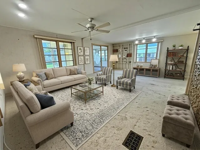 Virtually Staged Living Room