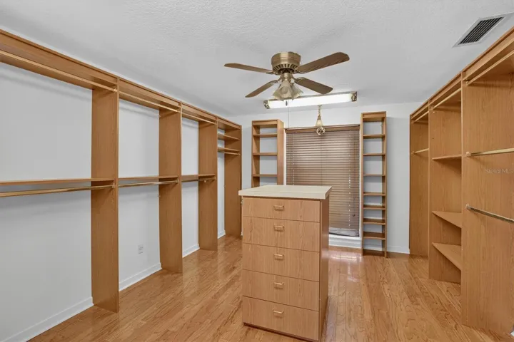 Primary closet